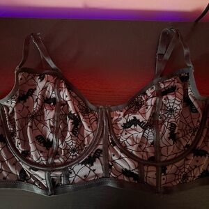 Torrid Black and White Spider Web Bralette